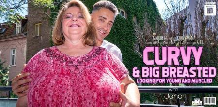 Jana (59) - Curvy big breasted Jana loves younger muscled men (2020/Mature.nl, Mature/FullHD/1080p)
