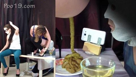 MilanaSmelly - 2 mistresses cooked a delicious shit breakfast for a slave (16.02.2021/Poo19.com/Scat/FullHD/1080p)