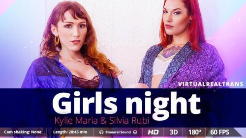 Kylie Maria, Silvia Rubi - Girls night (11.06.2023/VirtualRealTrans.com/3D/VR/UltraHD 2K/1600p)