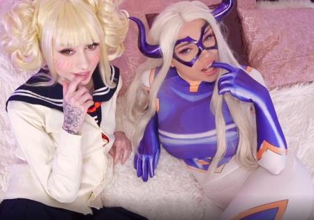 Octokuro - Threesome with horny cosplay girls (2021/Onlyfans/FullHD/1080p) 