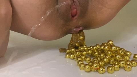 p00girl - Christmas beads from the shit in the ass (28.12.2021/ScatShop.com/Scat/FullHD/1080p)