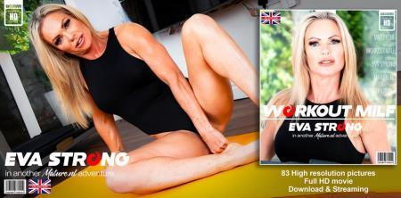 Eva Strong (EU) (48) - Hot MILF Eva Strong works up a sweat when her toys come up at her workout routine (2022/Mature.nl, Mature/FullHD/1080p)