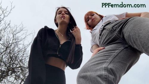 Sofi, Kira - Bully Girls Spit On You And Order You To Lick Their Dirty Sneakers (29.04.2022/ppfemdom.com/FullHD/1080p)