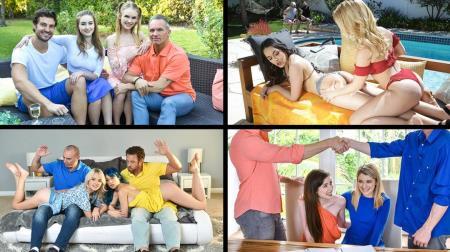 Athena Faris, Jewelz Blu  - Daughter Swap Compilation 2 (2023/HD/720p) 