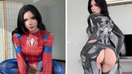 Sweetie Fox - Passionate Spider Woman vs Anal Fuck Lover Black Spider - Girl! (2023/UltraHD 4K/2160p) 