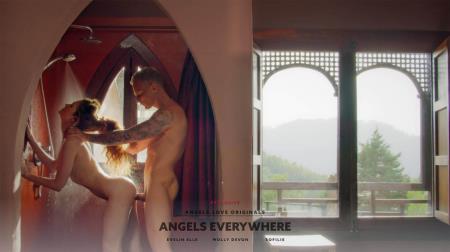 Evelin Elle, Molly Devon, Sofilie - Angels Everywhere (2023/HD/720p) 