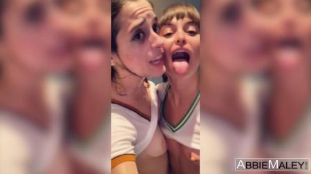 Riley Reid, Abbie Maley - Banana Sucking Sluts (2024/SD/480p) 