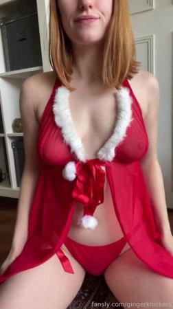 GingerKnickers - Christmas Lingerie / Redhead (2024/UltraHD 2K/1920p) 