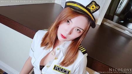 NicoLove - Asian Police Officer Redhead Takes On Dick Passionately (2024/FullHD/1080p) 